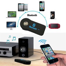 Wireless Bluetooth 3.5mm AUX Audio Music Home Car Receiver Adapter Mic