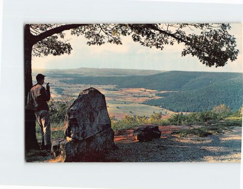 Pocztówka Zapierająca dech w piersiach panorama Zieloni Widok Sewanee Tennessee USA