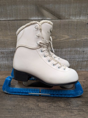 Jackson Ultima GS180 White/ Fax Four Lining Ladies Figure Skates Size 4 ...