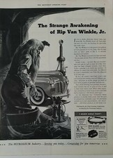1931 the petroleum industry Awakening of Rip Van Winkle Jr vintage ad