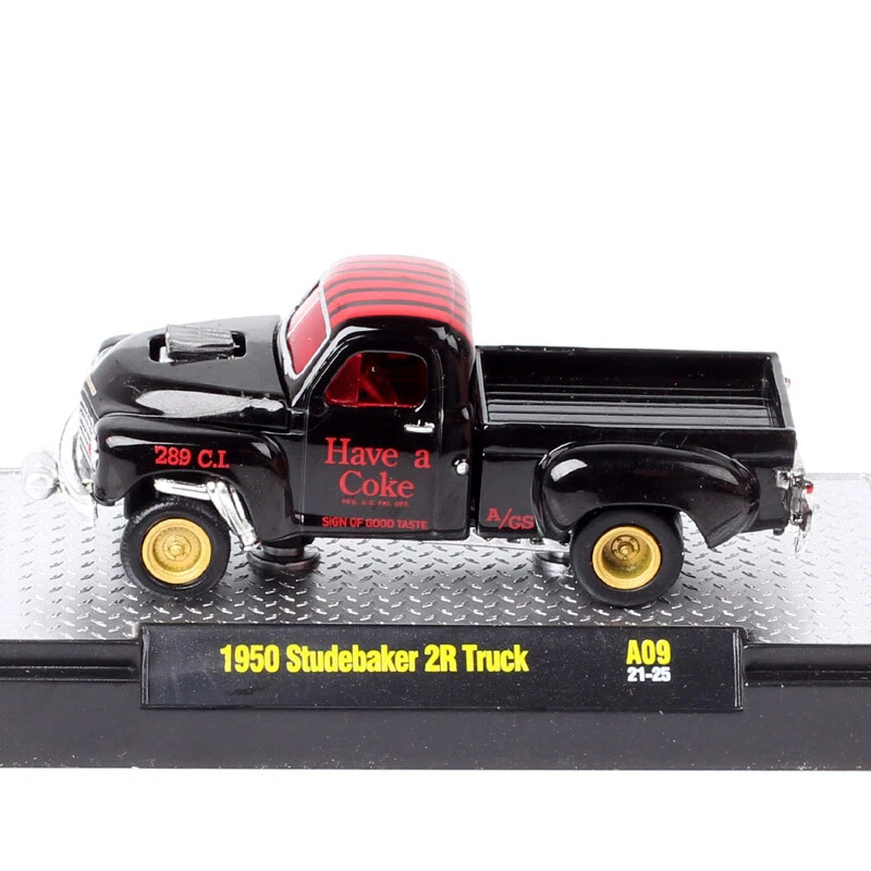 1/64 Scale 1950 Studebaker 2R Pickup Coca Cola Truck Diecast Toy Car Model - Image 2 of 4