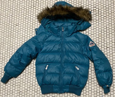 Vtg Pyrenex Kids Turquoise down Mystic 