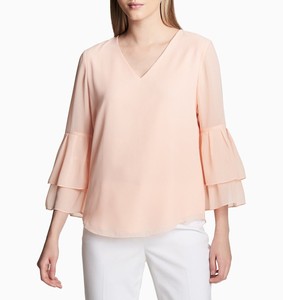 calvin klein pink blouse