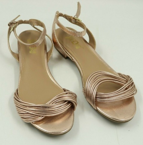 Brash Womens Ladies Rose Gold Strappy 