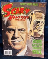 👀 SCARY MONSTERS Magazine #31 1999 Boris Karloff Tribute Issue NEW OLD STOCK 👀