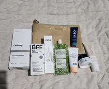 Lot of 8 Facial Skincare Cleanser, Serum, Eye, Moisturizer, Body Butter with Bag