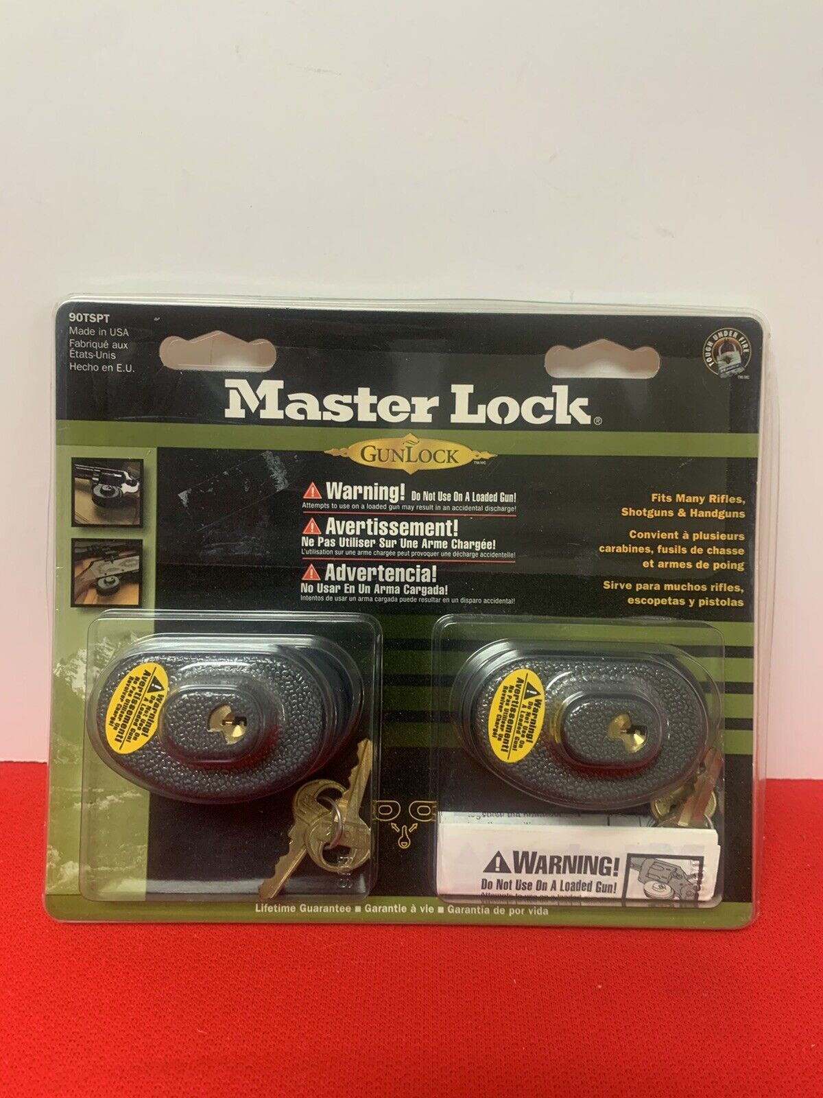 Masterlock GunLock 90TSPT- 2 Pack-New