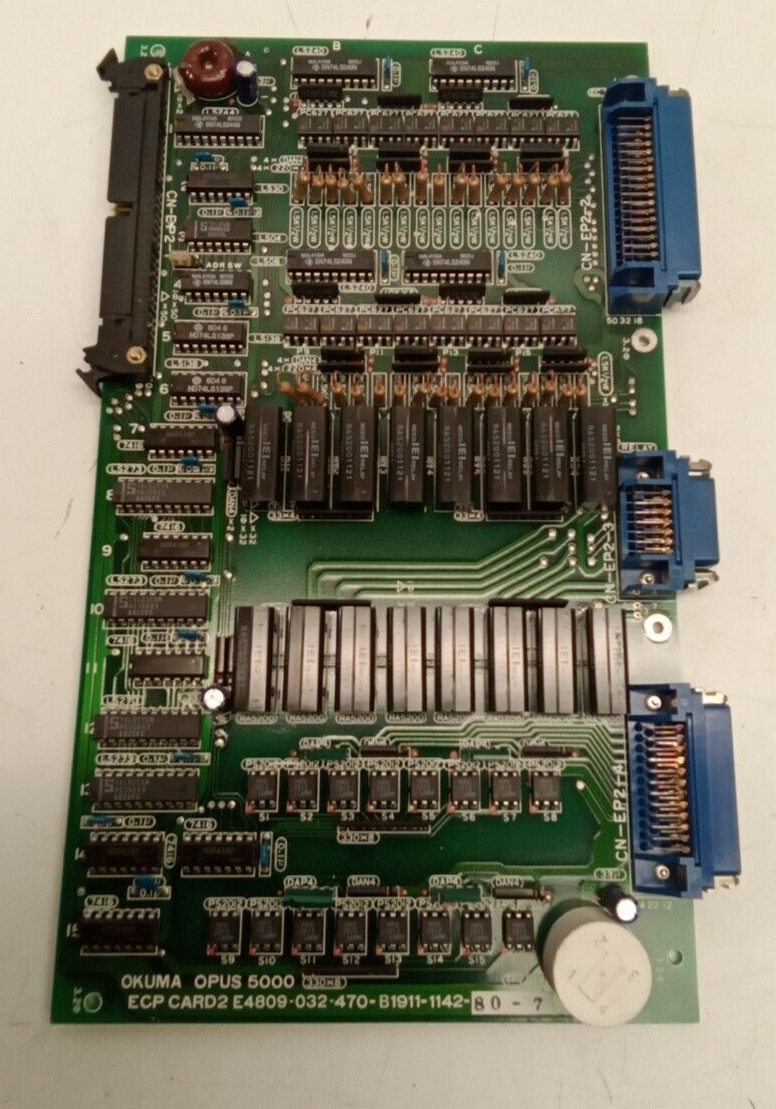 Okuma OPUS 5000 ECP Card 2 E4809-032-470-B 1911-1142-80-7 | eBay