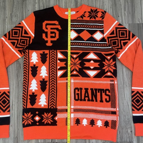 San Francisco Giants MLB Christmas Sweater S Black Orange - Picture 4 of 6