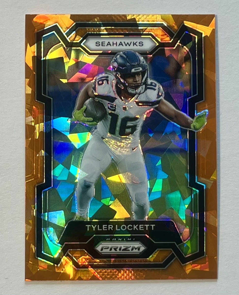 2023 Panini Prizm Tyler Lockett Orange Lazer Prizm #264 Seattle