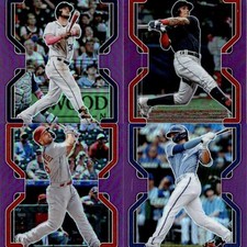 2022 Panini Prizm Baseball Purple 1-270 You Pick Complete Your Set
