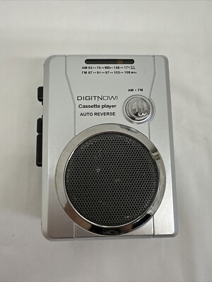 DIGITNOW Cassette Player Works But Plays Tapes Slow. Use for parts Silver Black