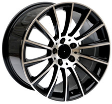 18x7.5 Et35 5x112 Wheels Fit Audi A3 A4 A5 A6 Q3 Q5 Black Machined