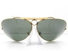 Vintage B L RAY-BAN 1/30 10K GO OUTDOORSMAN SHOOTER AVIATOR SUNGLASSES cable G65