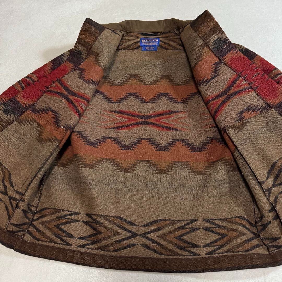 90S PENDLETON Wool Jacket Native Vintage Brown/Red/etc.Size:M | eBay