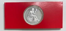 Classic Replica Coins Of America 1837 LIBERTY SEATED 1-7/8 " IN CASE & BOX #5978