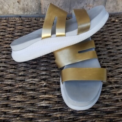 Cole Haan 2.Zerogrand GOLD Platform Comfort Sandals(Size 10  display picture 1