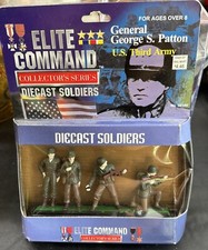 Vintage Elite Command Diecast Soldiers General George S Patton US Third Army New