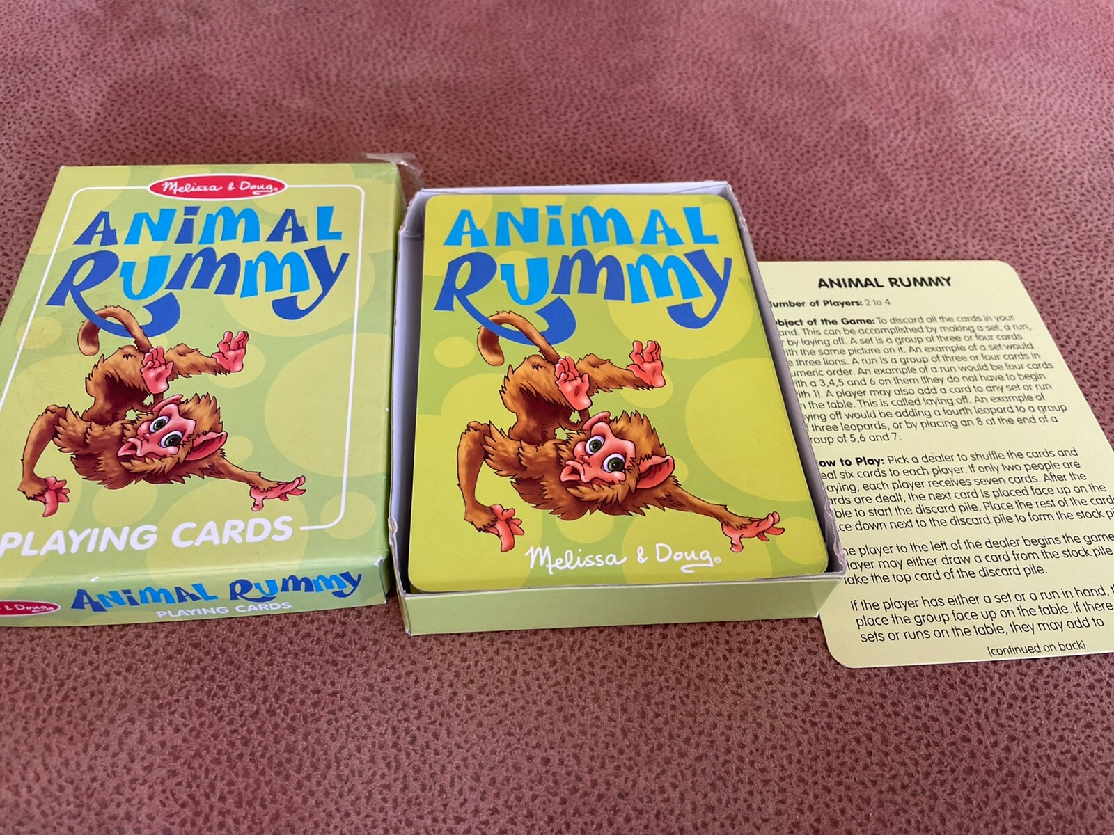 Animal Rummy Card Game Melissa & Doug For Youngsters eBay