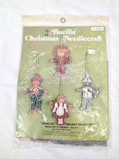 Bucilla Christmas Needlecraft #2113 "Dorothy and Friends" Holiday Ornaments