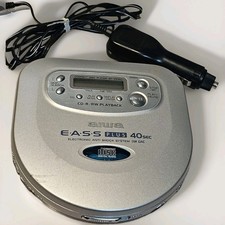 Aiwa XP-V516C Portable CD Player Discman EASS Plus 40s Anti-Shock W/ DC Adapter