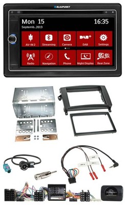 Blaupunkt 2DIN USB DAB Lenkrad Bluetooth TMC Navigation für Mercedes Vito Viano