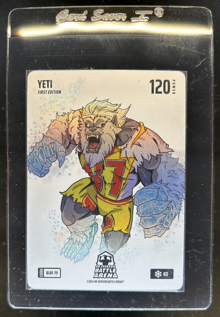 2024 Bo Jackson Battle Arena Alpha 1st Ed. Yeti Blizzard Battlefoil #BLBF-79