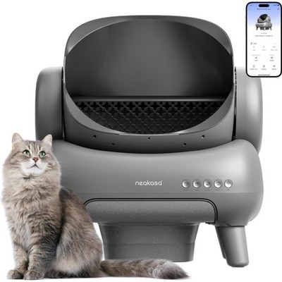 Selbstreinigende Katzentoilette, Katzenklo, automatische Reinigung, inkl. Mat...