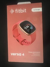 Fitbit Versa 4 Fitness Smartwatch Pink Sand - Copper Rose Aluminum 1481