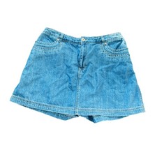 Y2k 90s Denim Skort Skirt Shorts Mini Retro