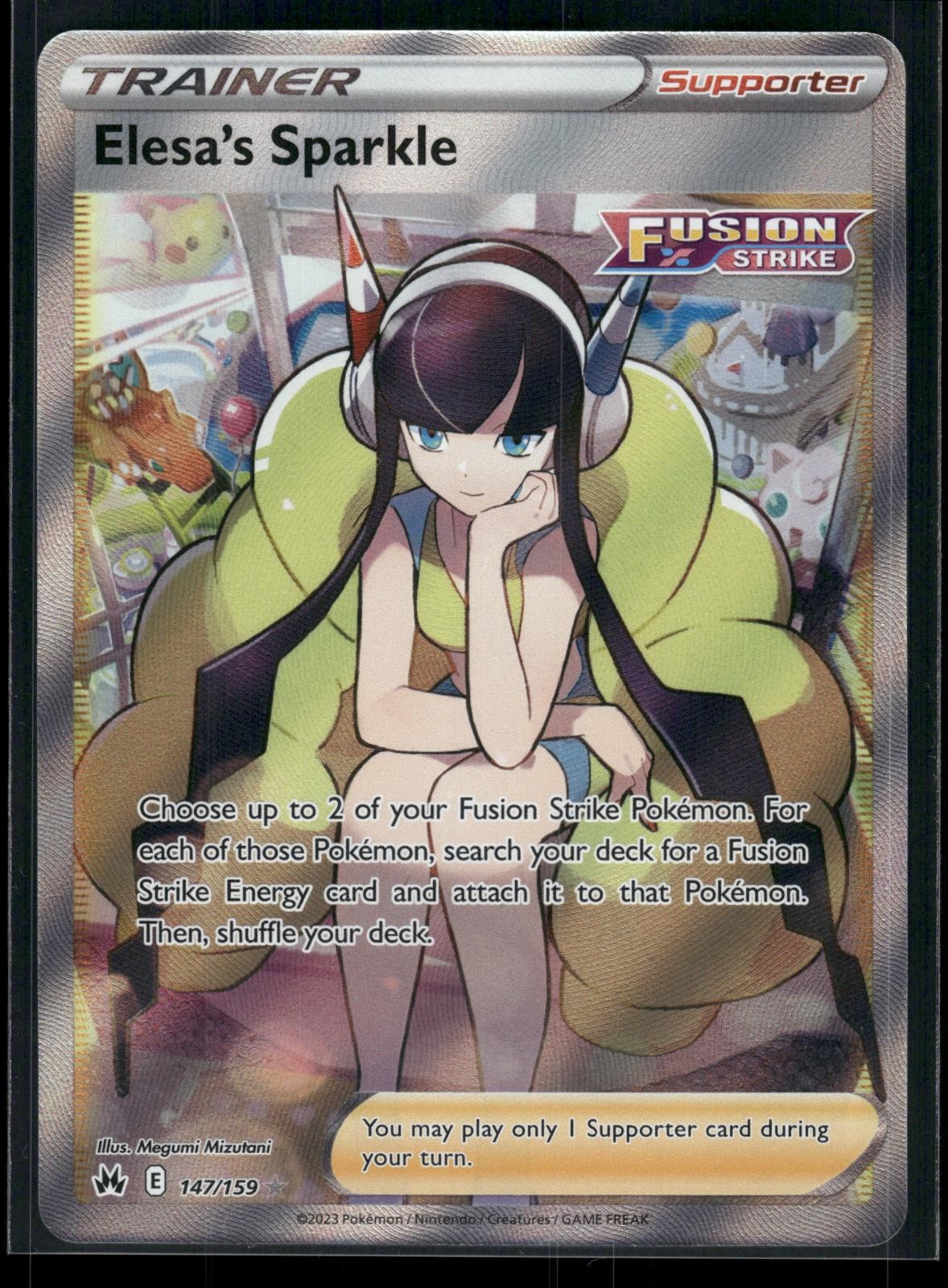 ELESA'S SPARKLE 147/159 ULTRA RARE CROWN ZENITH POKEMON HOLO NM/M