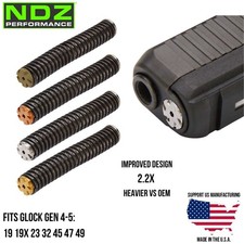 NDZ Glock 19 19X 23 45 47 Gen 4-5 Stainless Steel Heavyweight Guide Rod Assembly