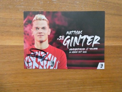 Matthias Ginter Autogrammkarte AK Bundesliga Autogramm SC Freiburg