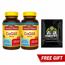 Nature Made CoQ10 200mg 80 Softgels 2-Pack + ...
