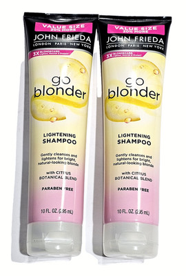 2 Pack John Frieda Go Blonder Lightening Shampoo 10oz