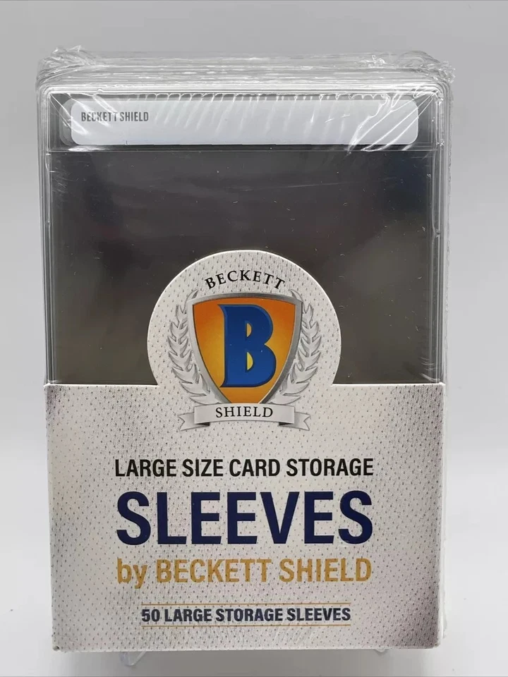 50x BECKETT SHIELD SEMI RIGIT LARGE CARD HOLDERS