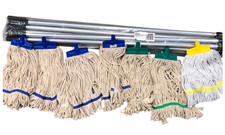 Mop Heads x7 & Handles x10 Interchange Aluminium Handle 54" 137cm Screw on