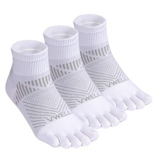 Toe Socks for Men and Women COOLMAX Five Finger Socks Athletic Running Socks ...