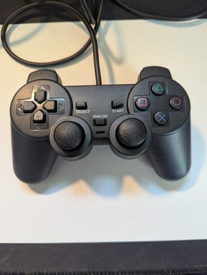 Controller for PlayStation 2 PS2 Wired Black by Voomwa