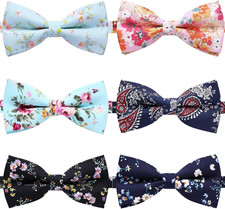 8 PACKS Elegant Adjustable Pre-tied Bow Ties for Men Boys 1 4 5 6 8 Pack for op
