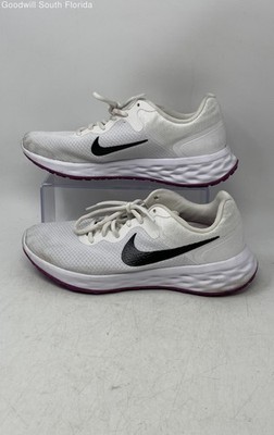 Nike Womens Revolution 6 Next Nature DC3729 White Black Purple Sneaker Shoes 9.5