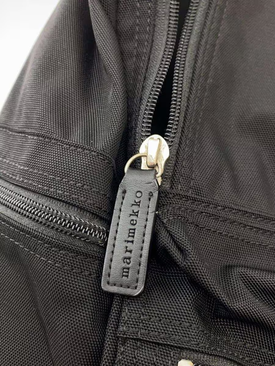 marimekko Backpack Polyester BLK Solid 026994 - image 7