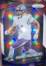 2025 Panini Prizm - Justin Madubuike #22 Red White & Blue Prizm