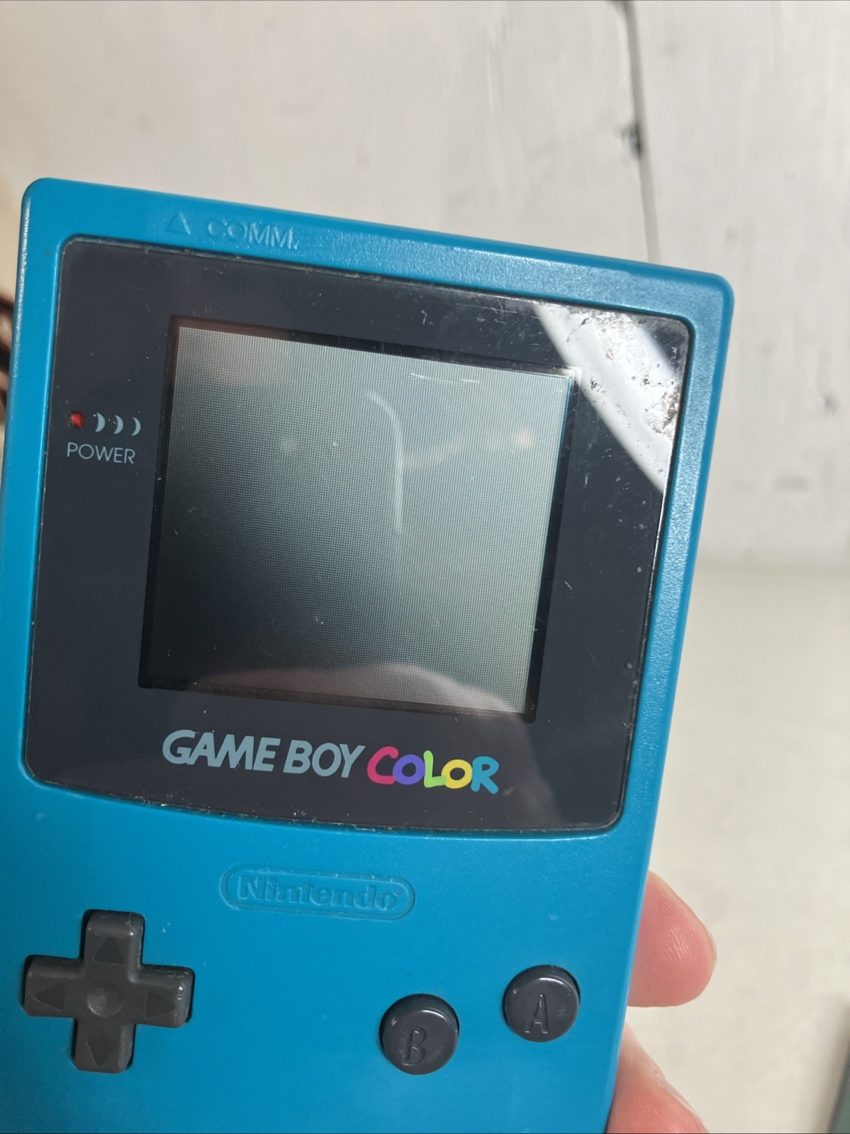 Nintendo Game Boy Color Handheld Game Console - Teal W/ 1 Game Yu-Gi-Oh! Dark