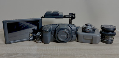 Blackmagic Pocket Cinema 4K with *MB SPEED-M43-BT9*  Speed booster Camera Bundle