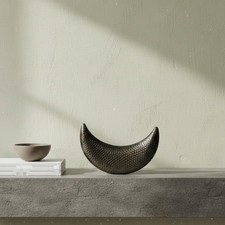 Curved Moon Moon Decor Metal Finish Moon Decoration