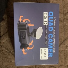 Vehicle Quad Dashcam Compact 4 Way W/Internal Memory Plus 64gb Card B6 