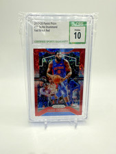 2019-20 Panini Prizm Andre Drummond /125 Fast Break Red CSG 10 Pristine CGC