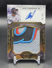 2025 Topps Tier One Jazz Chisholm Jr Prodigious Patch Auto #4/10 Miami Marlins 