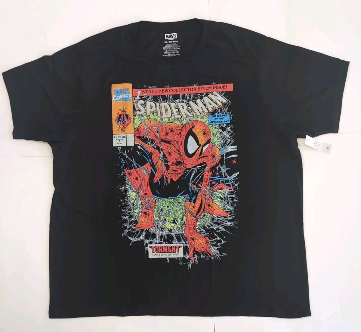 Spider-man Comic #1 McFarlane T-shirt Black Marvel XL Torment New